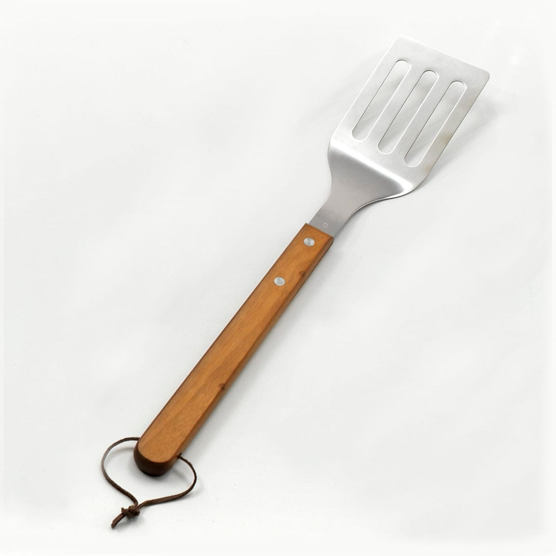 STAINLESS STEEL AND WOOD BARBECUE SHOVEL