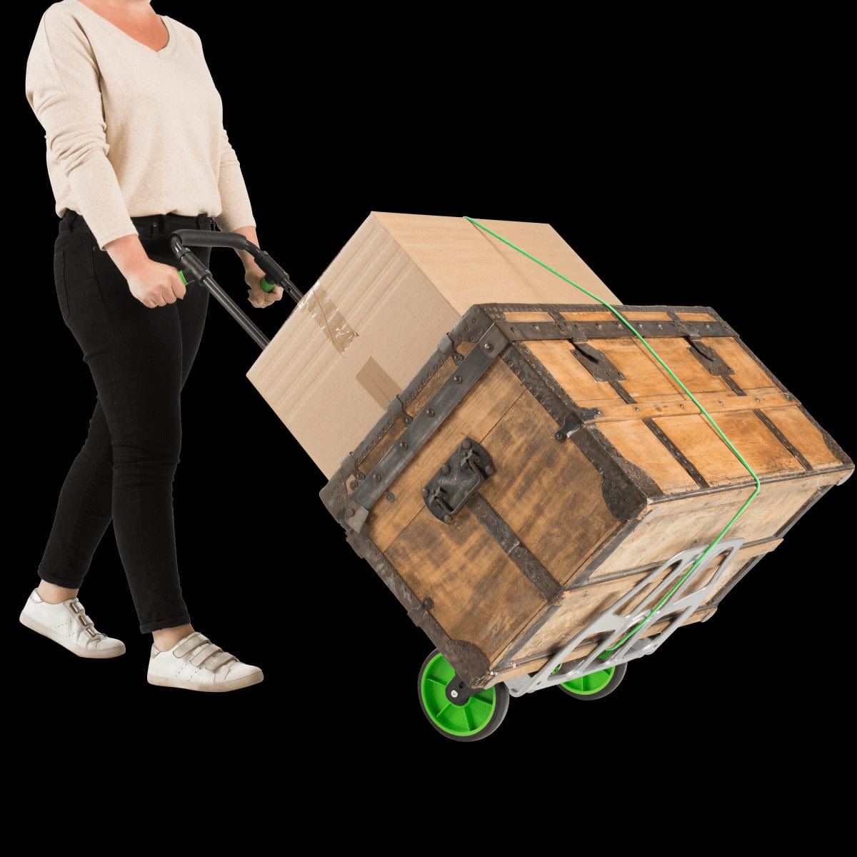 Bricocenter ALUMINIUM FOLDING TROLLEY STANDERS CAPACITY 100 KG STEEL PLATFORM