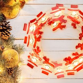 luminous chain santa reindeer puppet 20 l