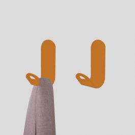 MATT YELLOW ALUMINIUM COAT HOOK, L3XH8XP4 CM