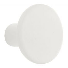 POLYRESIN ROUND HANGER WHITE D5 CM