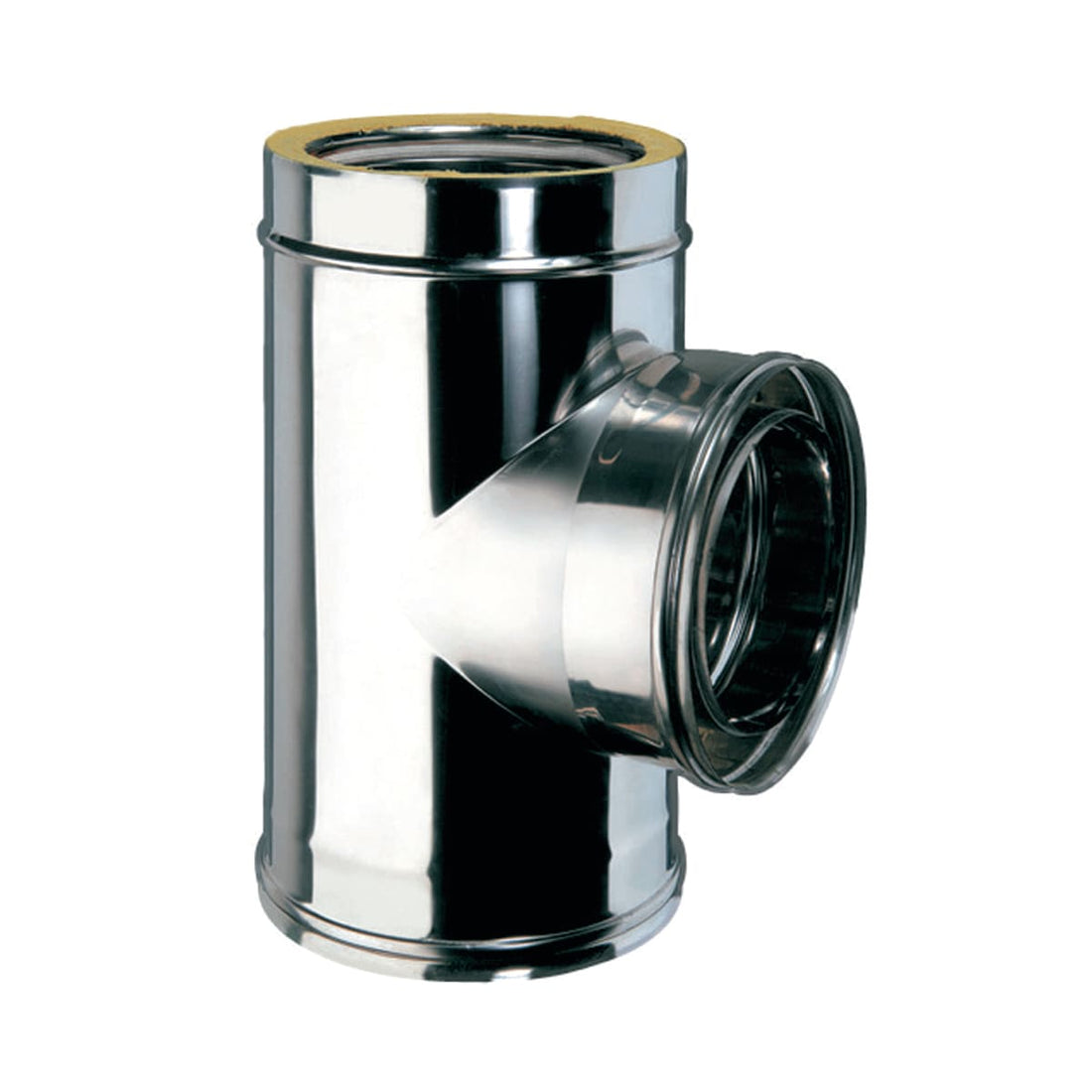 INSULATED STAINLESS STEEL T-FITTING DIA 80 MM