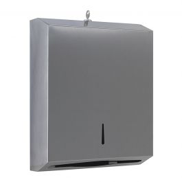 SATIN-FINISH 'C' TOWEL DISPENSER