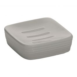CERAMIC SOAP DISH GREY - KELLY