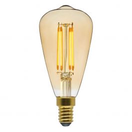 LAMPADINA DECORATIVA LED E14=40W AMBRATA LUCE CALDA