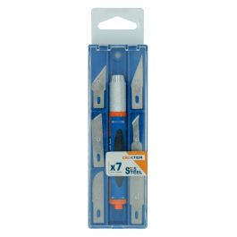 7-PIECE SET DEXTER PRECISION CUTTER + STEEL BLADES