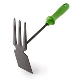 GEOLIA TRIDENT STEEL HOE WITH PLASTIC HANDLE