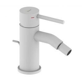 TAYRONA BIDET MIXER WITH DRAIN MATT WHITE