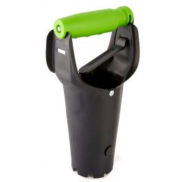 STEEL GEOLIA BULB PLANTER WITH PLASTIC HANDLE