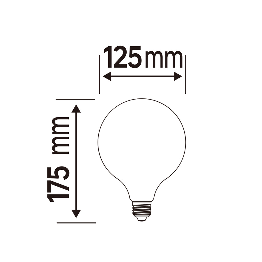 NATULIGHT LED BULB E27=100W GLOBE LARGE FROSTED NATURAL LIGHT