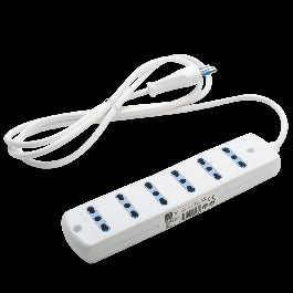 MULTISOCKET 6 SOCKETS 10/16A WITH CABLE