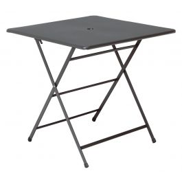 PIEGH TABLE. CASSIS 76X76cm anthracite