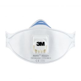 2 3M FFP2 MASKS FOR HAND SANDING AND POWER TOOL USE VALVE