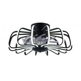 CEILING LIGHT WITH GRECALE FAN BLACK D50 LED 98W CCT WIFI