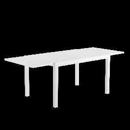 TABLE NATERIAL LYRA II UP AND DOWN ALUMINIUM 130/214.5X90 WHITE