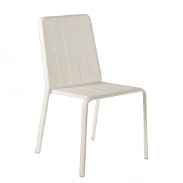 NATERIAL IDAHO FULL ALUMINIUM BEIGE DINING CHAIR