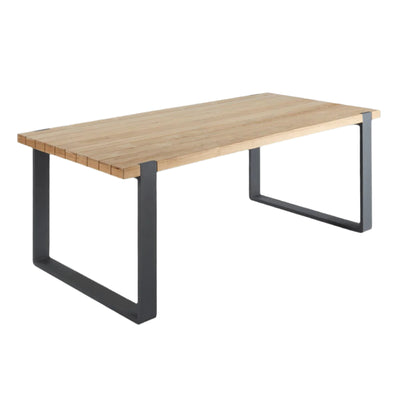 Bricocenter BERMEO NATERIAL BERMEO FIXED TABLE 210X100X78 ALUMINUM TEAK