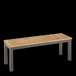NATERIAL ORIS BALCONY BENCH 118x38XH43 ALUMINIUM EUCALYPTUS