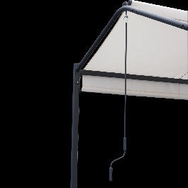 PERGOLA GAZEBO NATERIAL CASSY 3X3X2.8 STEEL AND POLYESTER POLYESTER 160GR/M2