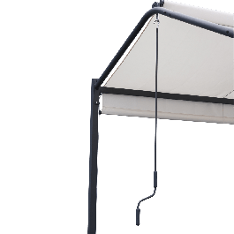PERGOLA GAZEBO NATERIAL CASSY 3X3X2.8 STEEL AND POLYESTER POLYESTER 160GR/M2