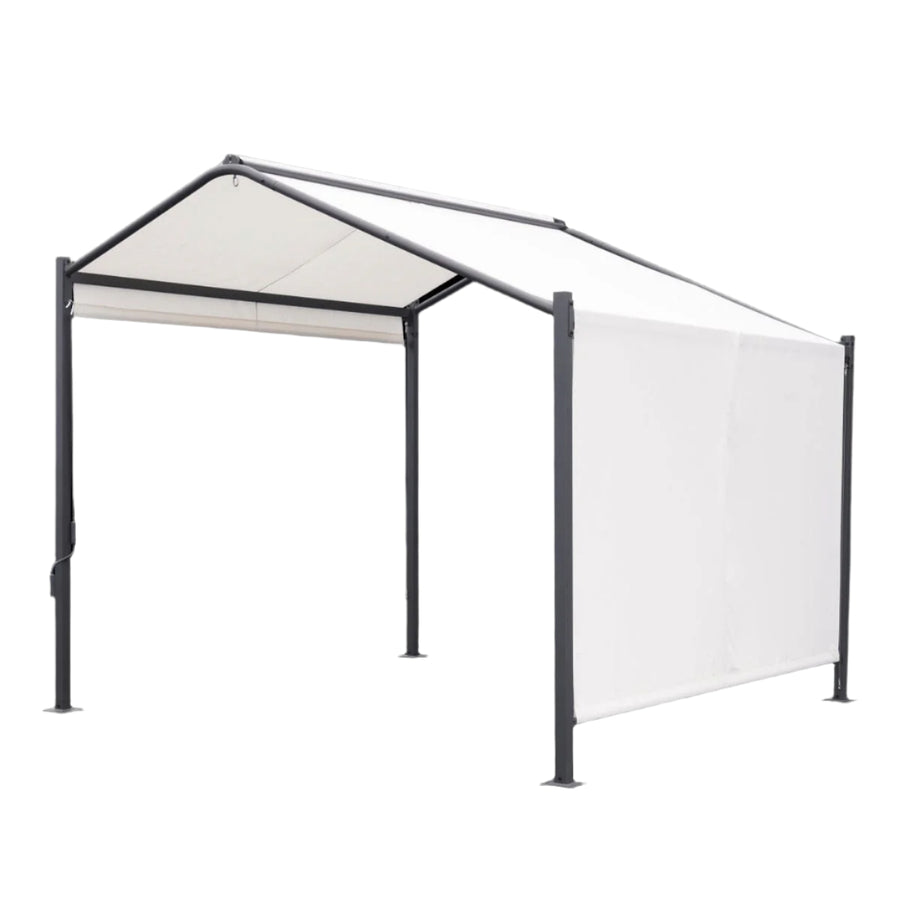 Bricocenter PERGOLA GAZEBO NATERIAL CASSY 3X3X2.8 STEEL AND POLYESTER POLYESTER 160GR/M2