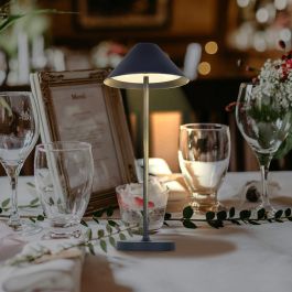 TABLE LAMP LIBERTY ALUMINIUM BLACK LED 3W WARM LIGHT BATTERY OPERATED WITH TOUCH IP54