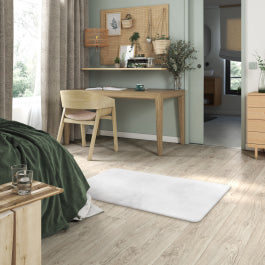 WHITE CREAM 60x110 CM POLYESTER RUG