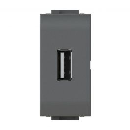 LIVING LIGHT USB 5V 2.1A ANTHRACITE SOCKET