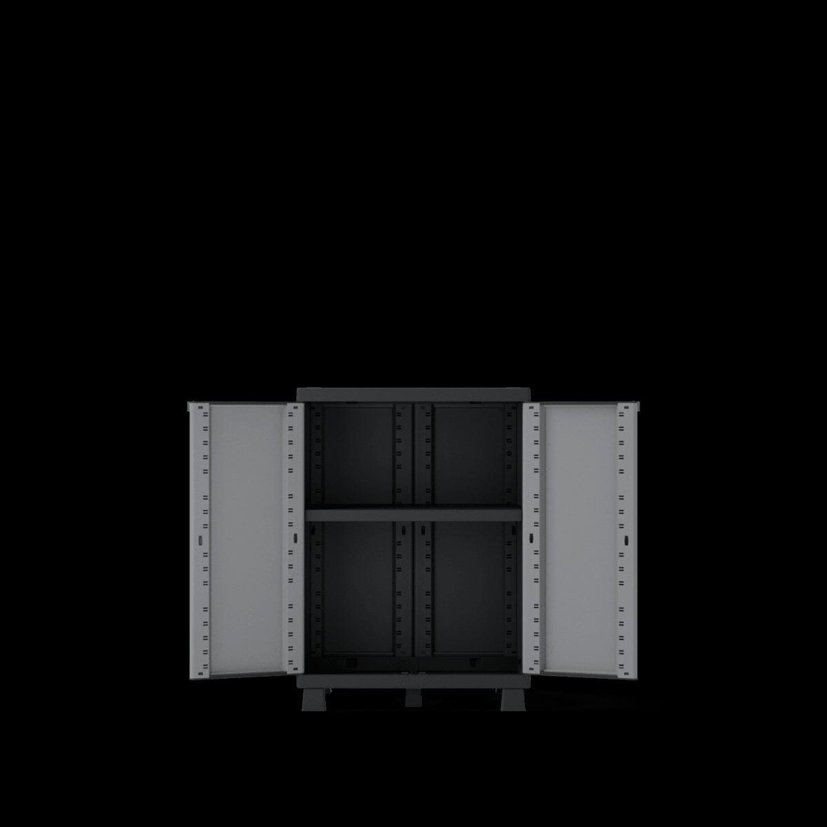 Bricocenter LOW RESIN CUPBOARD CM91,5X68X39CM SPACEO GREY