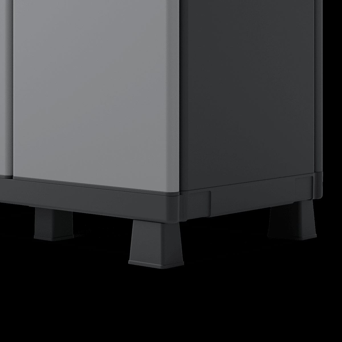 Bricocenter HIGH TRANSFORMABLE RESIN WARDROBE 170X68X39CM SPACEO GREY