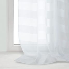 MARYLINE WHITE FILTER CURTAIN 140X280CM WEBBING AND CONCEALED HANGING LOOP