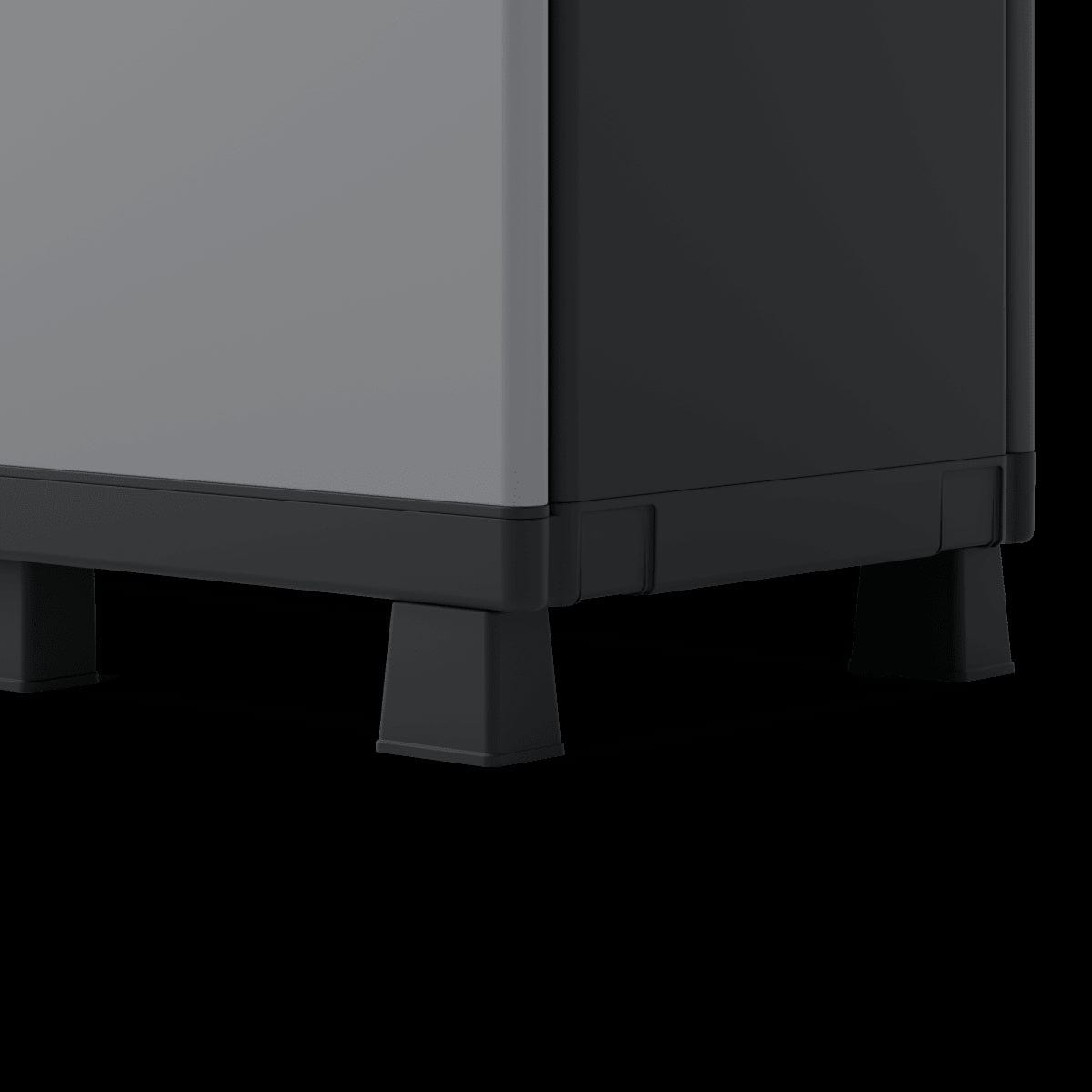 Bricocenter 3-DOOR RESIN CUPBOARD 170X102X39CM SPACEO GREY