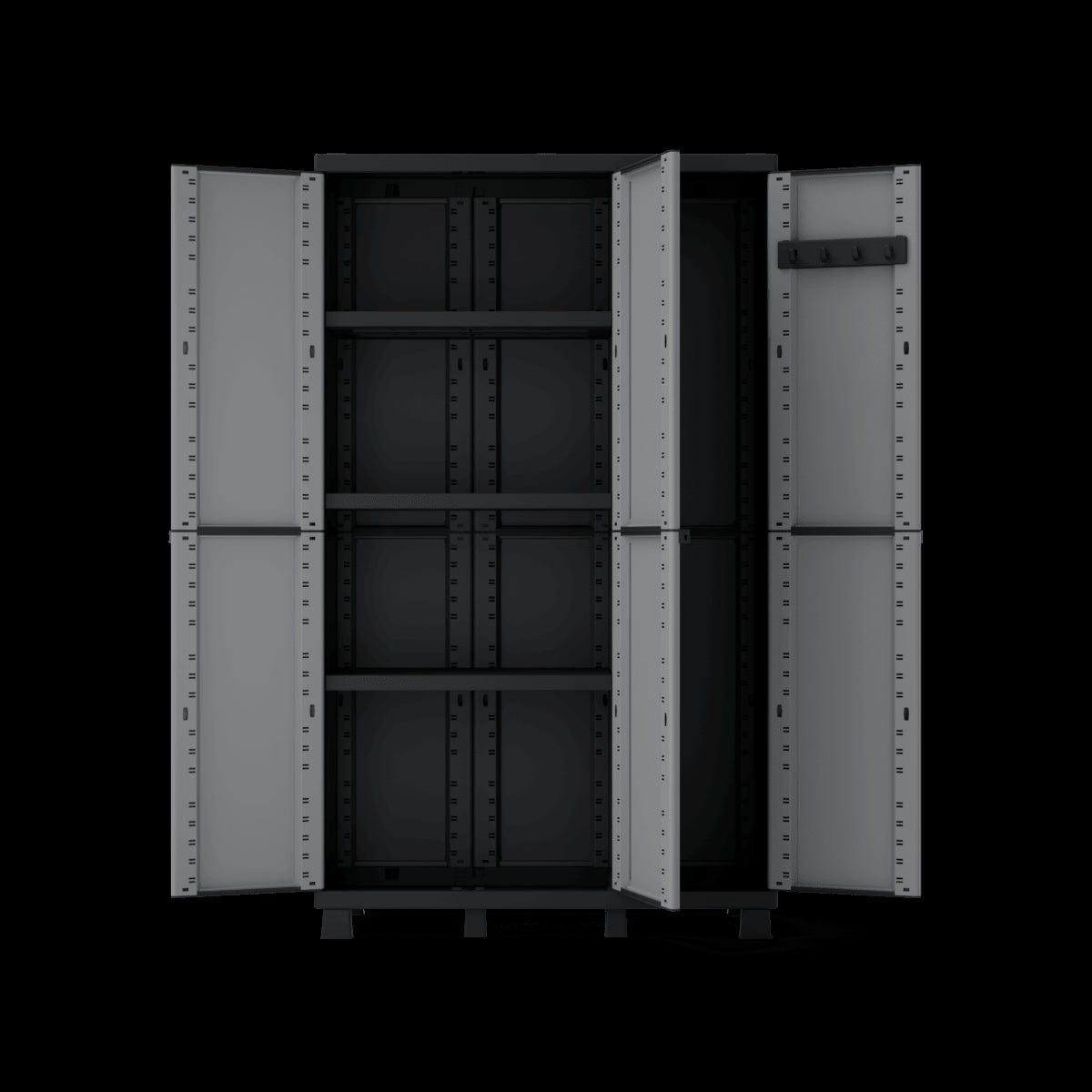 Bricocenter 3-DOOR RESIN CUPBOARD 170X102X39CM SPACEO GREY