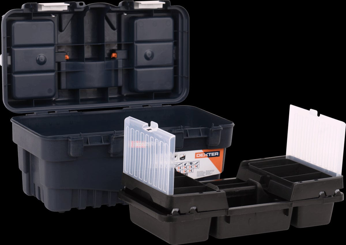 Bricocenter DEXTER TOOL CASE 26X24X46CM 19 INCH PLASTIC