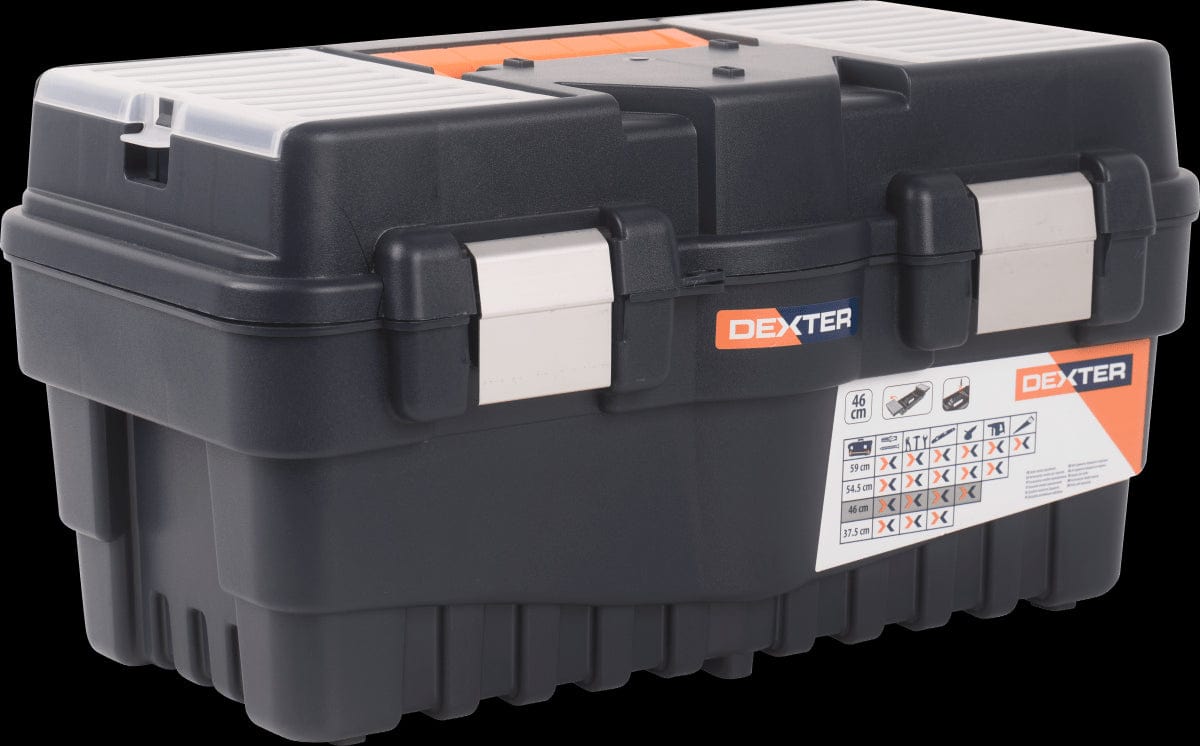 Bricocenter DEXTER TOOL CASE 26X24X46CM 19 INCH PLASTIC