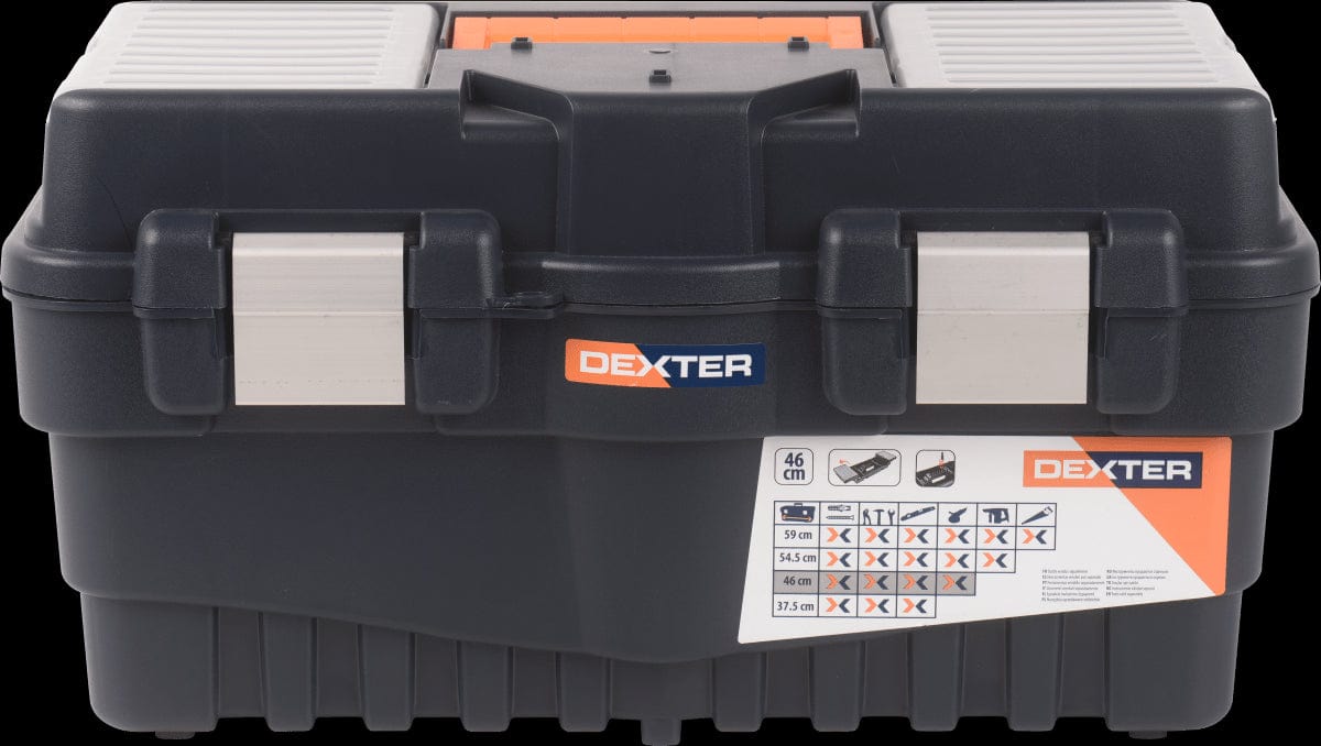 Bricocenter DEXTER TOOL CASE 26X24X46CM 19 INCH PLASTIC