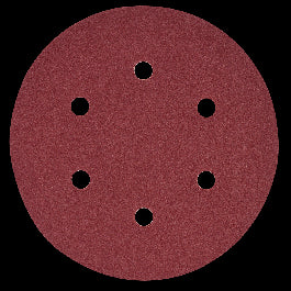 DEXTER RANDOM ORBITAL SANDER ABRASIVE, FOR WOOD 150 MM, DRILLED, GRIT 180, 5 PIECES