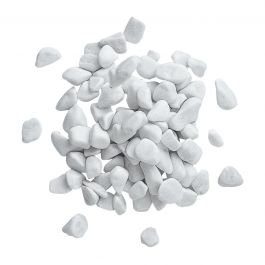 CARRARA WHITE PEBBLE 7/15 MM BAG OF 20 KG