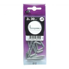 15 GALVANIZED STEEL SCREW GATE3X30