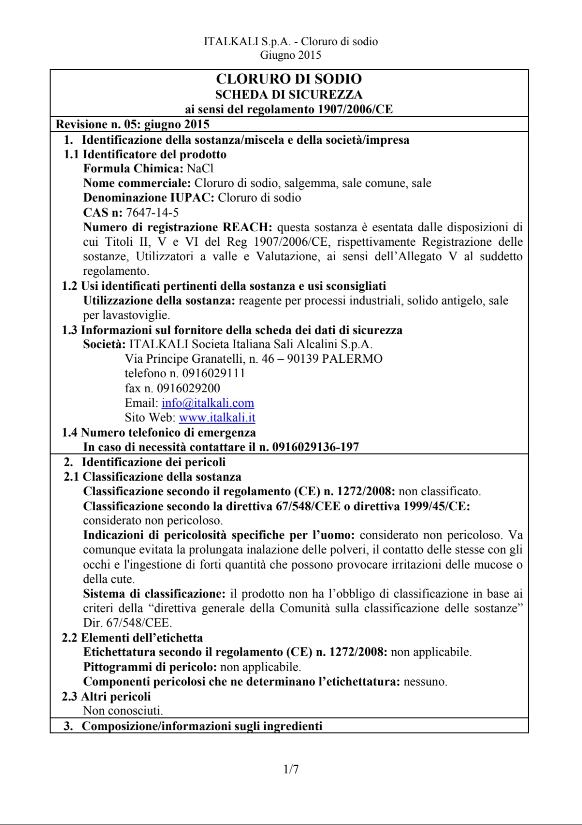 SALT TABLETS KG 25- 1 B