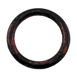 10 ECO PLASTIC RINGS BLACK COPPER D20