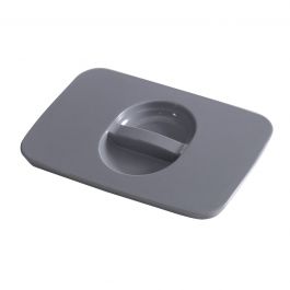 DUSTBIN LID W22 D13 H1CM POLYPROPYLENE GREY