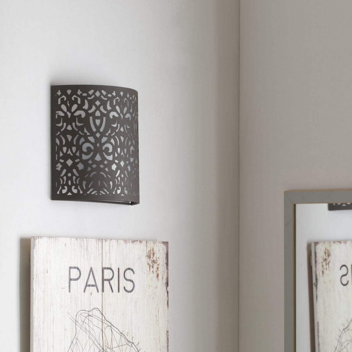 Bricocenter ABRA RUGGINE METAL FLOOR LIGHT 23x23X8.5 CM E27=60W