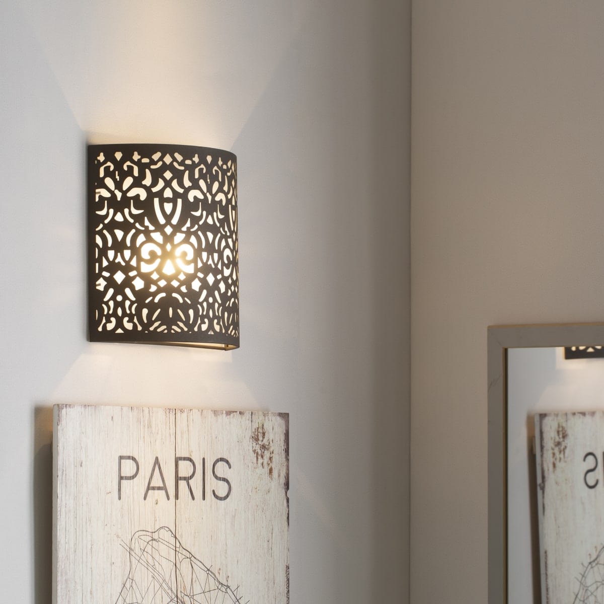 Bricocenter ABRA RUGGINE METAL FLOOR LIGHT 23x23X8.5 CM E27=60W