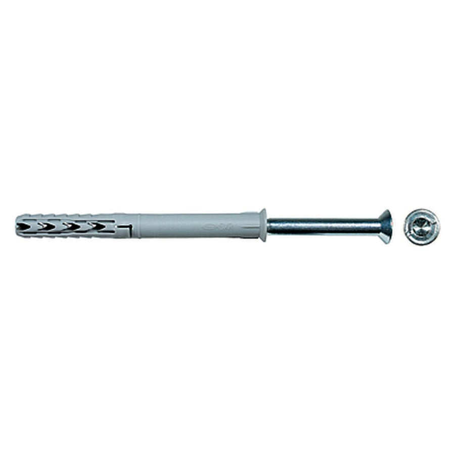 SXR 10x120 wall plug with screw, 1 piece, single-ended