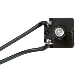 230VAC LED INDICATOR LIGHT W/WIRES WHITE NEA