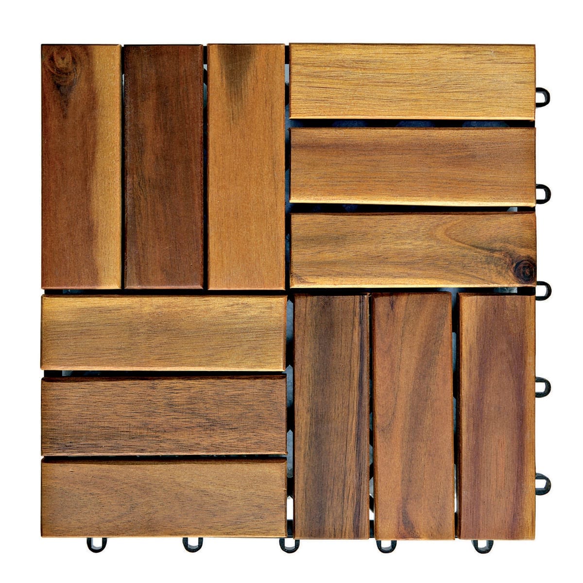 Bricocenter ACACIA INTERLOCKING TILE 30X30X H 2.4 CM