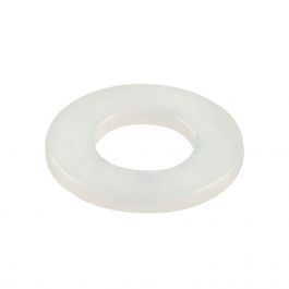 NYLON MEDIUM FLAT WASHER 8 MM, 8 PIECES
