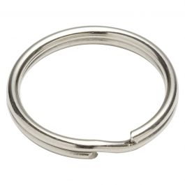 4 PCS NICKEL-PLATED STEEL KEY RINGS