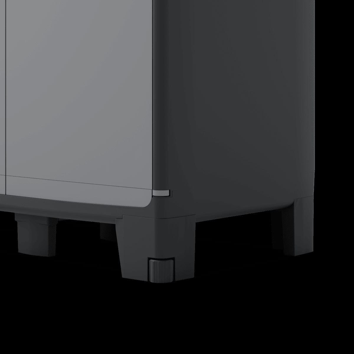 Bricocenter LOW RESIN CUPBOARD 93X65X39CM BLACK GREY SPACEO